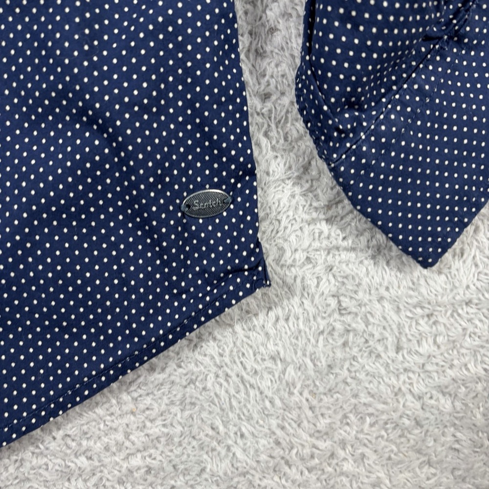 Scotch Soda Vacanza Shirt Mens Medium Navy Blue Pattern Amsterdam Couture - Picture 7 of 10